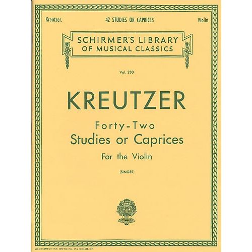 Rodolphe Kreutzer FORTY-two Studies Or Caprices - Violin