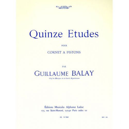 Balay G. - 15 Etudes - Cornet