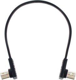 Flat MIDI Cable 30cm Black noir