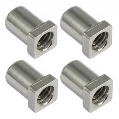 SN-SQ-12B - Cheminée 12mm Tête Carré - Laiton (X4)