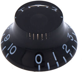 Parts SC-Style Top Hat Knob BK Noir