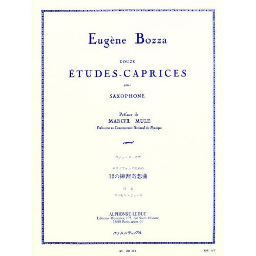 Bozza E. - 12 ETUDES-caprices - Saxophone