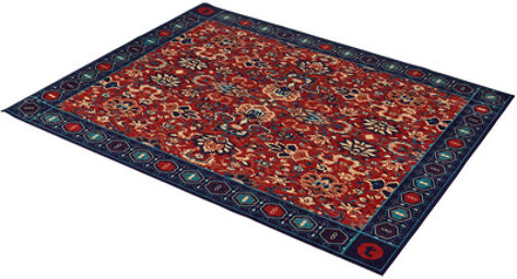 Drum Rug Oriental Blue 1