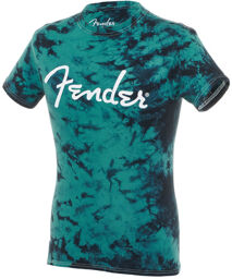 T-Shirt Tie-Dye Logo Black L Noir