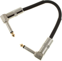 Patch Angled Jack 0,15 m Noir