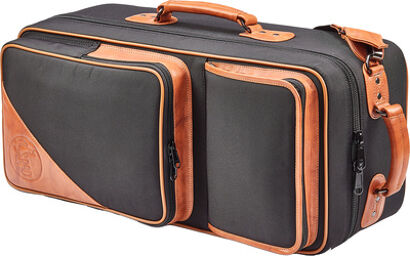 4EHSK Elite Double Trp Fib Noir avec accents marron clair