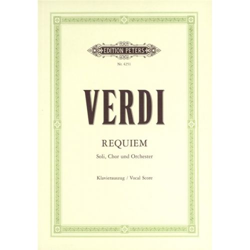 Verdi Giuseppe - Requiem - Mixed Choir (par 10 Minimum)