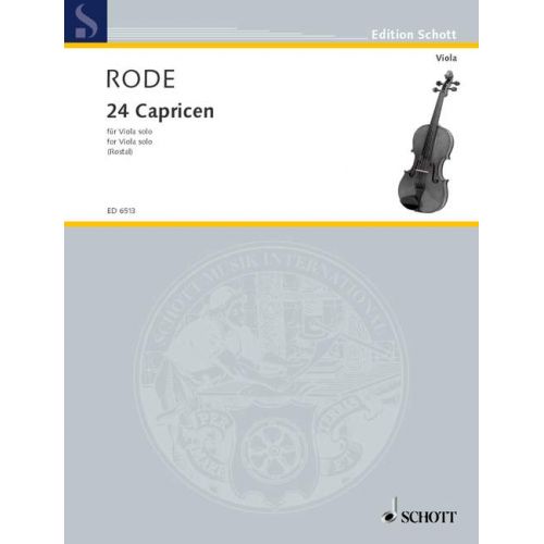 Rode Jacques P.J. - 24 Caprices - Viola