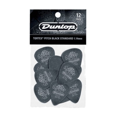 12 x 1,14mm Tortex Pitch Black