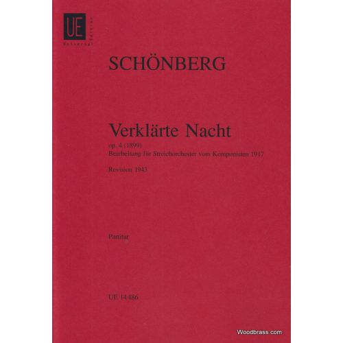 Schänberg A. - Verklärte Nacht Op. 4 Fur Streichorchester - Conducteur