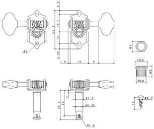 SE770-06M 3L/3R C Tuners