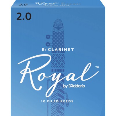 Rbb1020 - Anches Rico Royal Clarinette Mib, Force 2.0, Pack De 10
