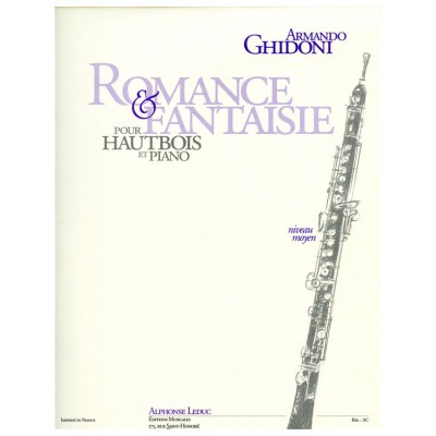 GHIDONI ARMANDO - ROMANCE ET FANTAISIE - HAUTBOIS & PIANO