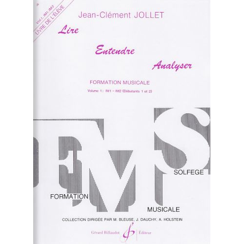 Jollet JEAN-clement - Lire Entendre Analyser Vol.1 (eleve)