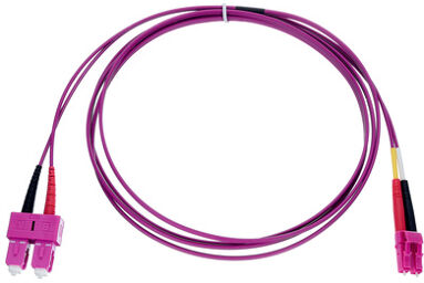 LWL MADI SC Duplex OM4 2m Violet ou aquamarine