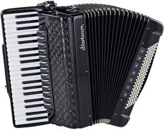 Piano Accordion 120 IV Black Noir