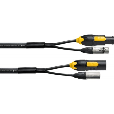Câble Hybride XLR 3 Points + Powercon 2,5 Mm True1 - 10M