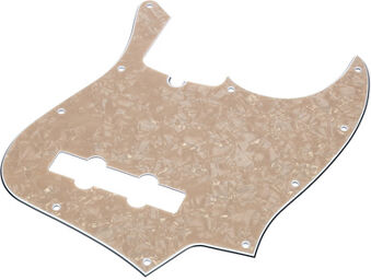 J-Style Pickguard Vint. Pearl Vintage Pearl