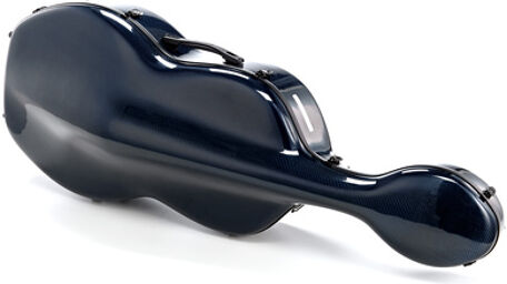 S2 Cello Case TBLU/BLK Bleu transparent