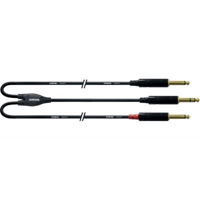 Câble Audio Jack Stéréo - 2 Jack Mono Longs 3 M