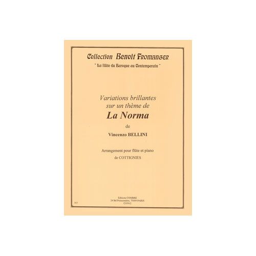Bellini - Variations BRILLANTES-la Norma - Flûte et Piano
