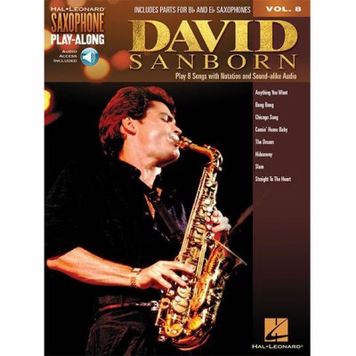 Saxophone PLAY-along Vol.8 - David Sanborn + Online Audio