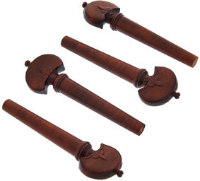 Violin Pegs Vieuxtemps Boxwood Brun rougeâtre