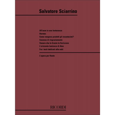 L'Opera Per Flauto 1