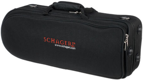 Compact Perinet Trumpet Case Noir avec logo Schagerl