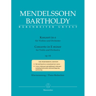 Mendelssohn F. - Concerto In E Minor Op.64 (1845) - Violon & Piano