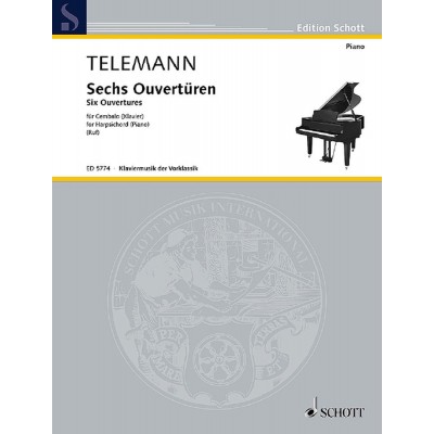 Telemann G.PH. - Six Overtures - Clavecin (piano)