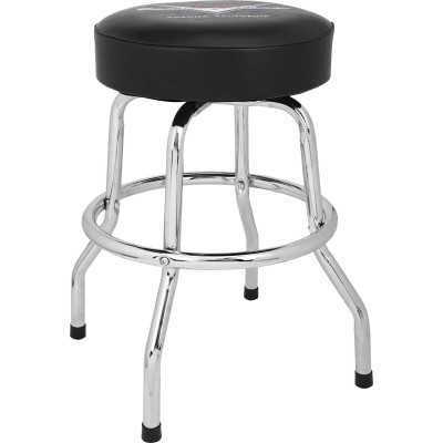 Chevron Logo Barstool Black-Chrome 24