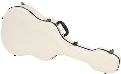 Ac. Guit. Fibreglass Case Wh Blanc