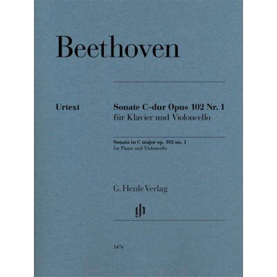 BEETHOVEN L.V. - SONATE C-DUR OP.102 N°1 - VIOLONCELLE & PIANO