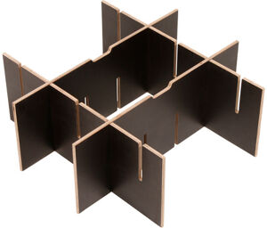 Dividing Wall Set 60H2 2/2 Brown