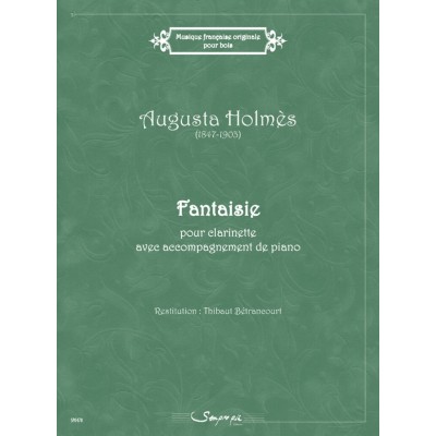 Holmes Augusta - Fantaisie - Clarinette & Piano