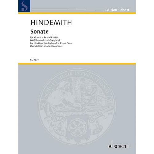 HINDEMITH PAUL - SONATA - ALTO HORN IN EB AND PIANO
