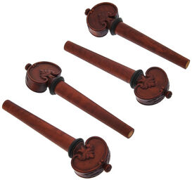 Violin Pegs Heifetz Boxwood Brun rougeâtre