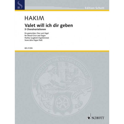Hakim - Valet Will Ich Dir Geben - Choeur Mixte et Orgue