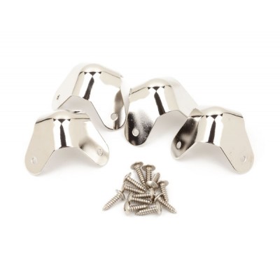 Pure Vintage 3-screw Corners, (4), Nickel