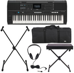 PSR-E483 Deluxe Bundle noir