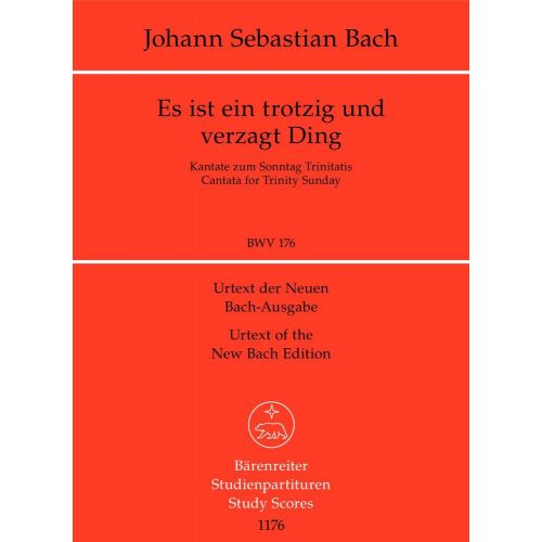 Bach J.S - Es Ist Ein Trotzig Und Verzagt Ding BWV 176 - Conducteur Poche