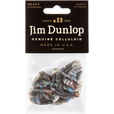 Médiator Celluloid Abalone Heavy Sachet de 12