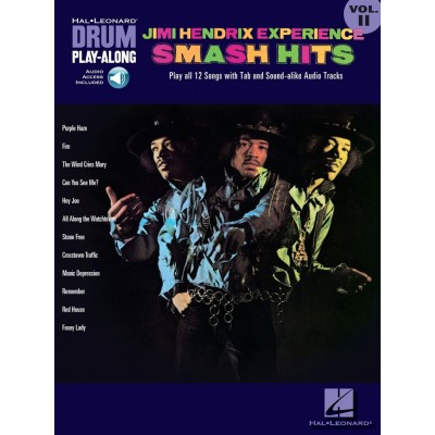 Hendrix Jimi - Drum Play Along Vol.11 - Smash Hits + Audio En Ligne
