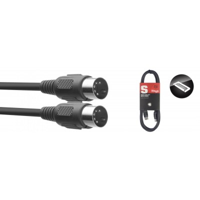 SMD3 E CABLE MIDI DIN/DIN (M/M) 3 M CONNECTEURS EN PLASTIQUE