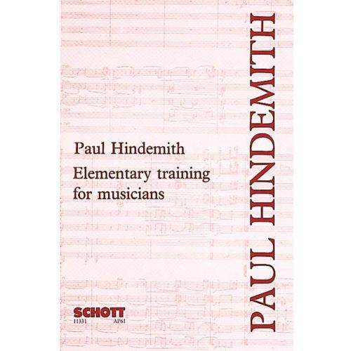 HINDEMITH PAUL - ELEMENTARY TRAINING FOR MUSICIANS