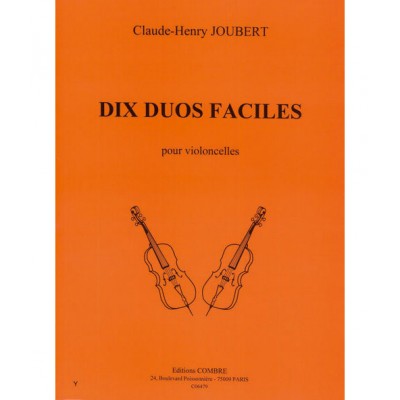 Joubert CLAUDE-henry - Duos Faciles (10) - 2 Violoncelles