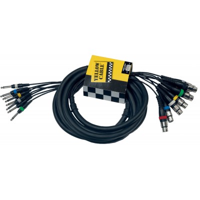 Octopaire 8 Jacks Mono 8XLR Fem. 5 M