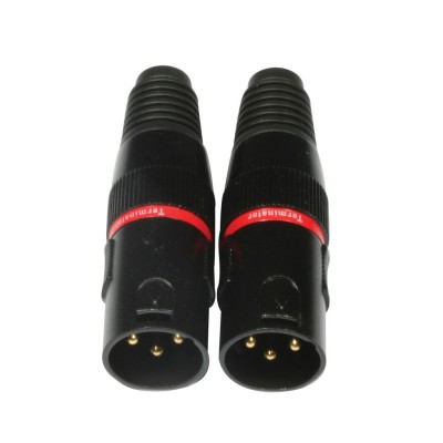 AC-dmxterm-3/set Bouchons DMX Terminator 3pin Set
