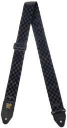 Black Checkers Jacquard Strap